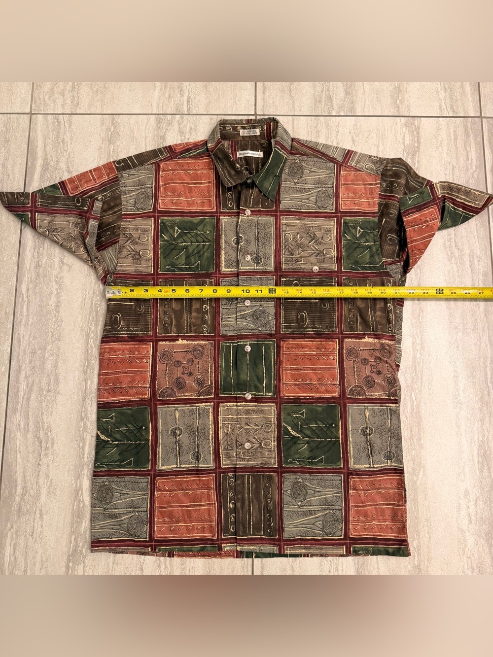 Burma Bibas Hawaiian 60 Singles Cotton Lawn Button Down (lot of 2) - M/M - Picture 6 of 11
